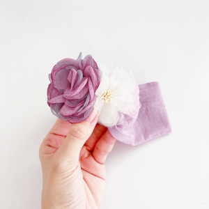 Baby Headband Comfy Wide Floral (BHB8744)